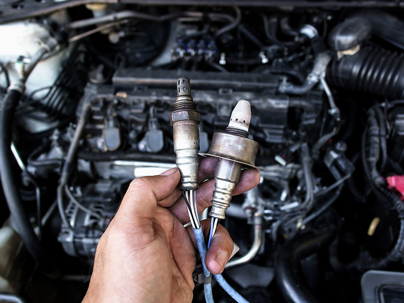 Service advisor explaining results